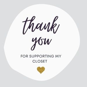 Thank you for supporting my closet and taking a look around ♥️
